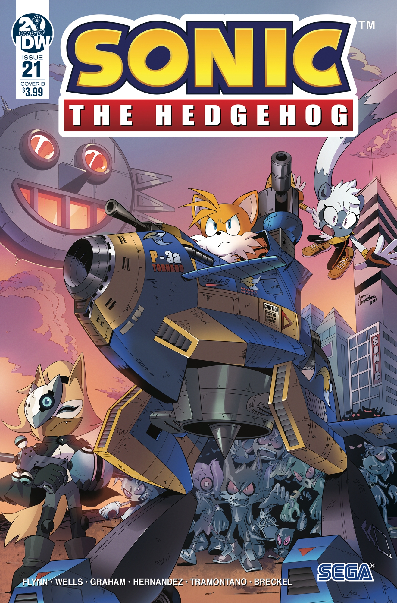 Sonic The Hedgehog #21 Cover B