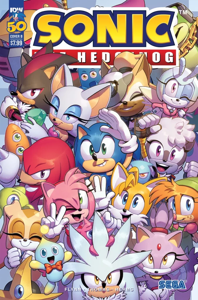 Sonic The Hedgehog #50 Cover B