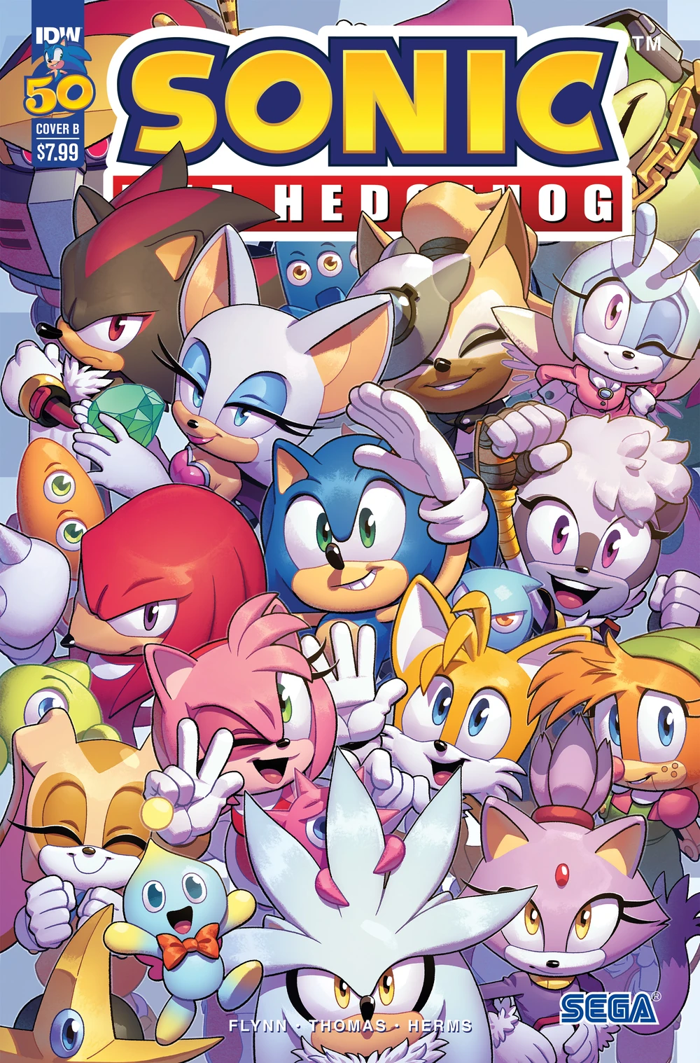 Sonic The Hedgehog #50 Cover B