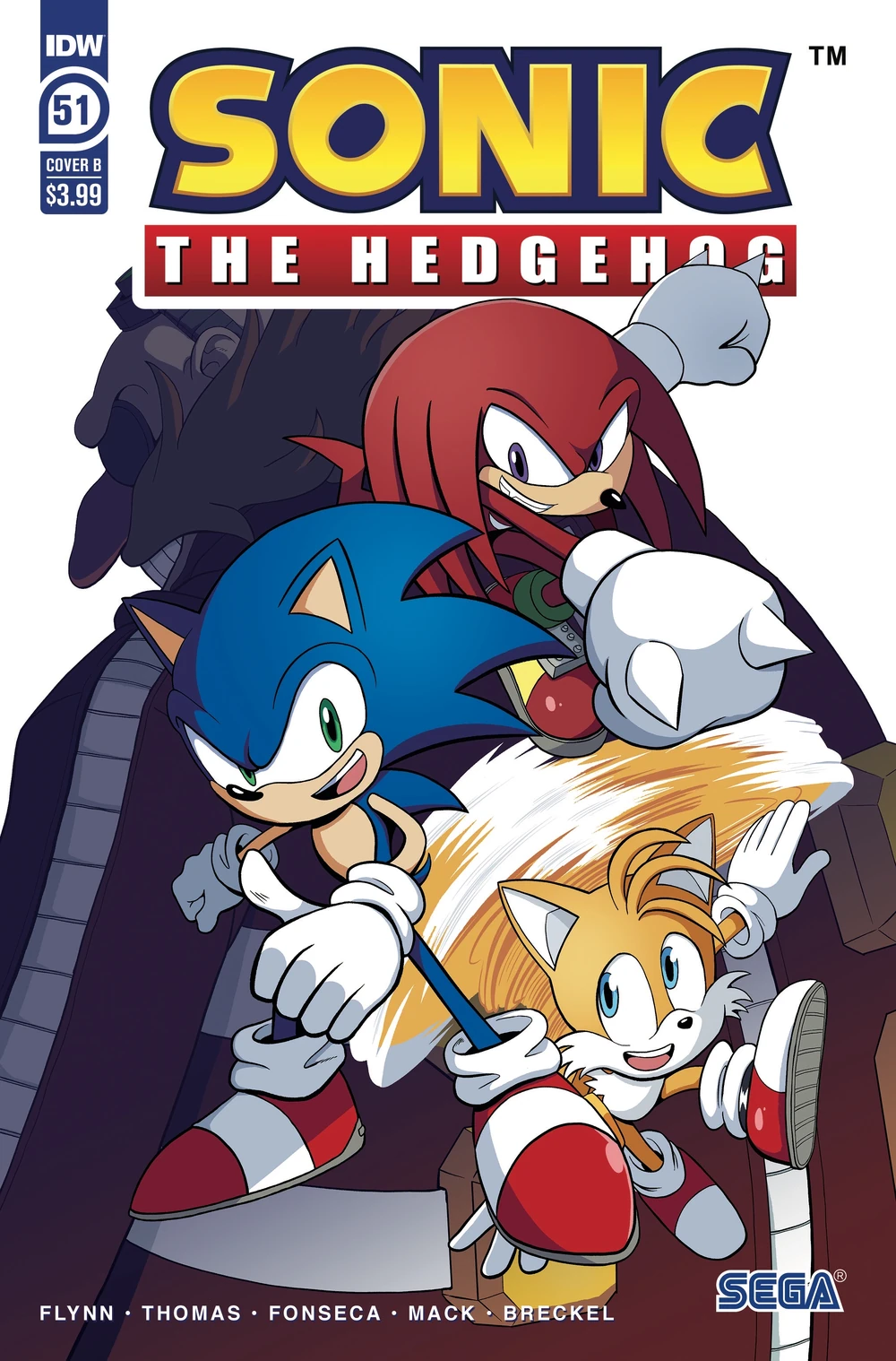 Sonic The Hedgehog #51 Cover B
