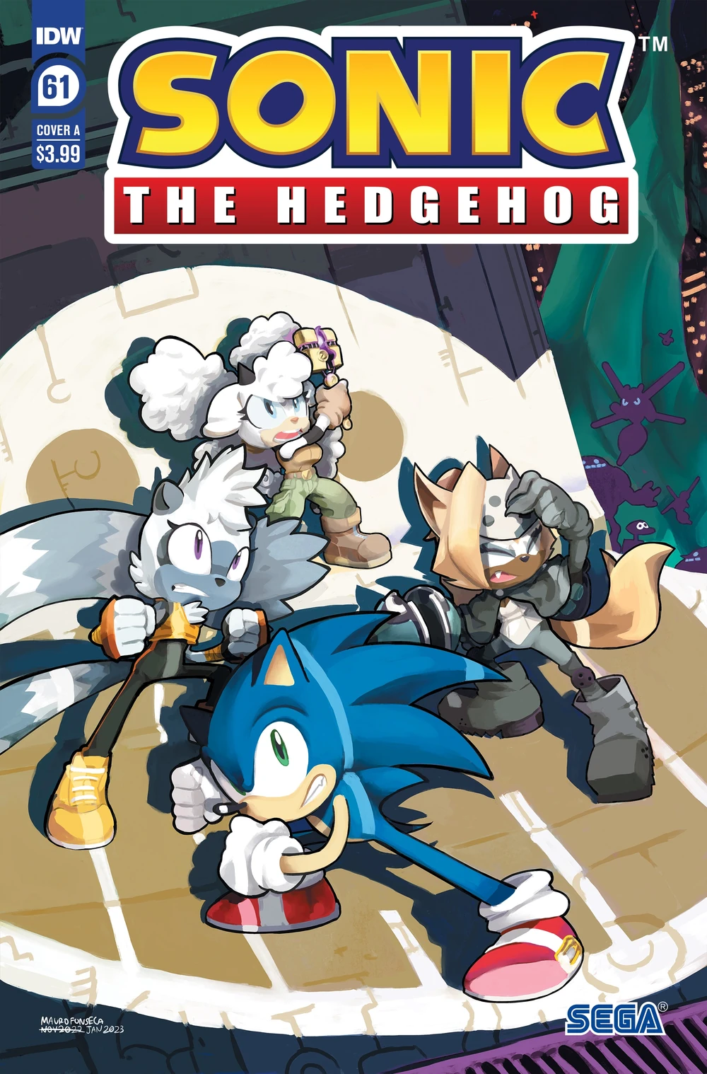 Sonic The Hedgehog #61 Cover A