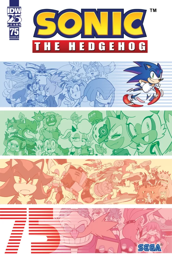 Sonic The Hedgehog #75 Cover 1:25