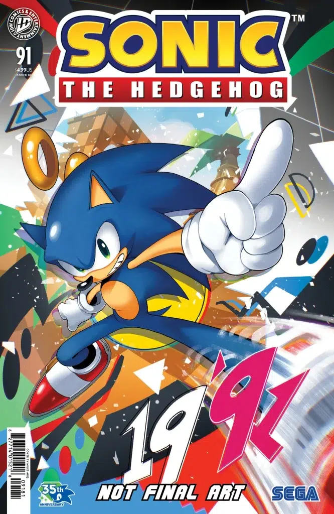 Sonic The Hedgehog #91 Cover RI (50)