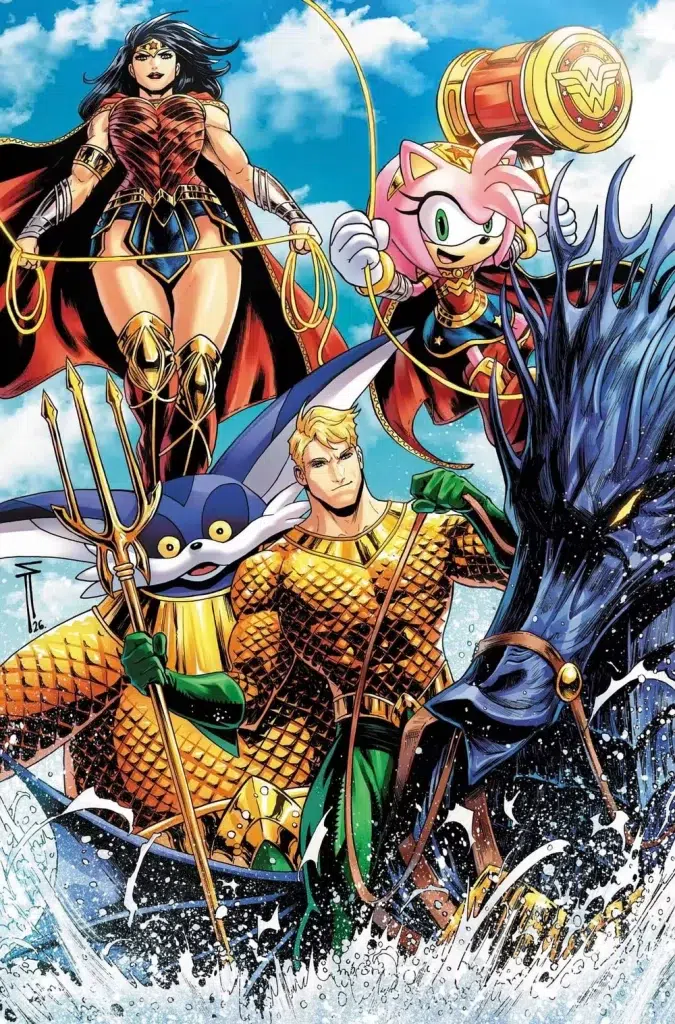 DC X Sonic the Hedgehog: Metal Legion #5 Cover Cover B