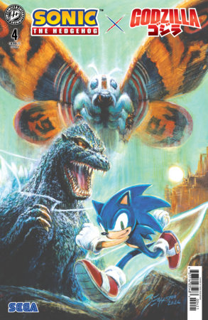 Sonic the Hedgehog x Godzilla #4 Cover Variant B