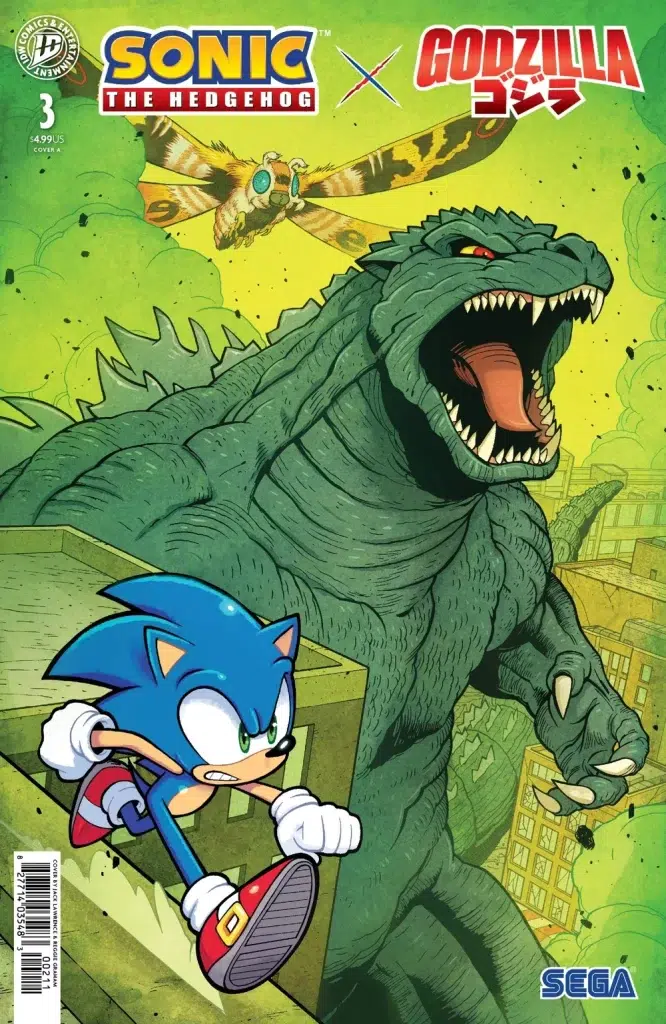 Sonic the Hedgehog X Godzilla #3 Cover Cover A